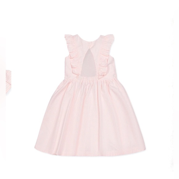 Hope&Henry Flutter Sleeve Organic Open Back Dress - Picture 7 of 7